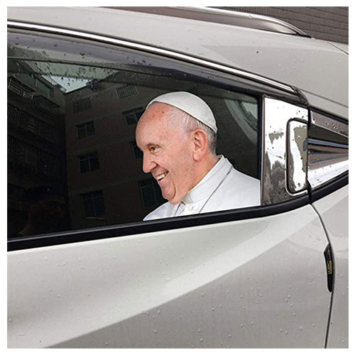 Adesivo Papa Per Auto